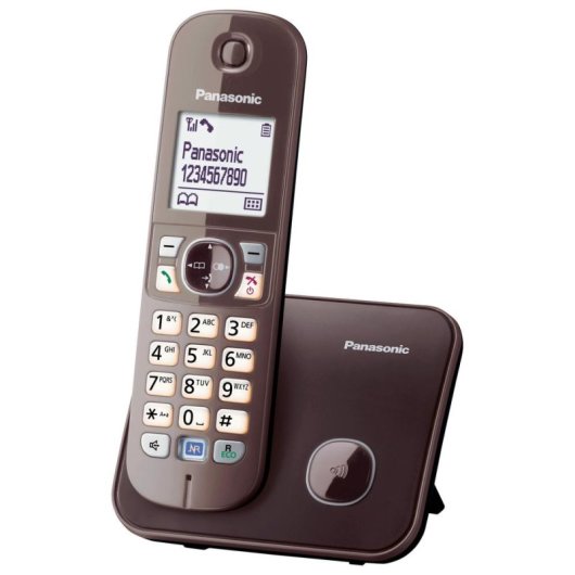 Telefone Panasonic KX-TG6811GA DECT Castanho 120 contactos