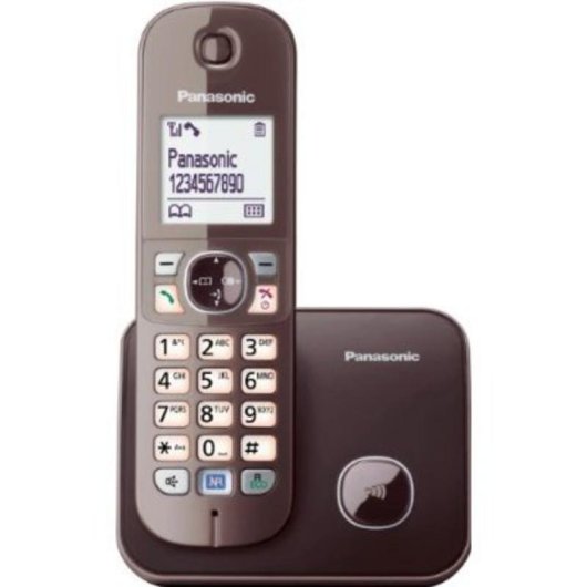Telefone Panasonic KX-TG6811GA DECT Castanho 120 contactos