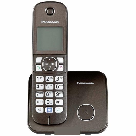 Telefone Panasonic KX-TG6811GA DECT Castanho 120 contactos
