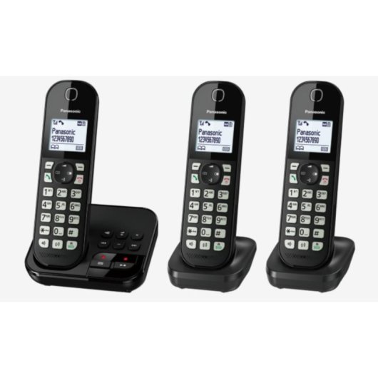 Telefone Panasonic KX-TGC 463GB DECT Viva-voz 120 contactos Preto