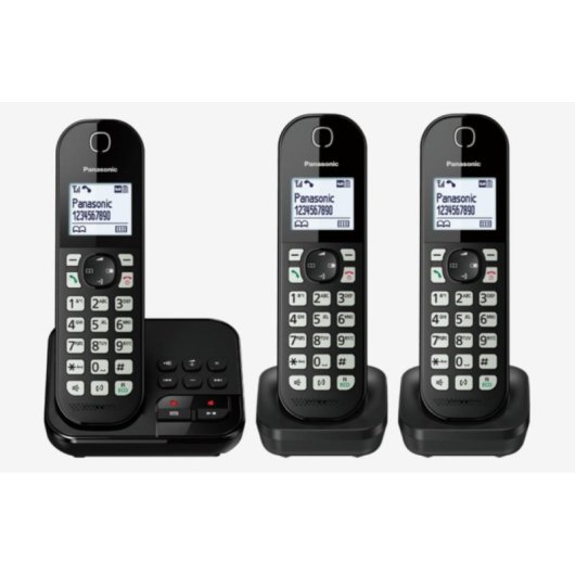Telefone Panasonic KX-TGC 463GB DECT Viva-voz 120 contactos Preto