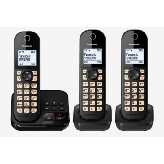 Telefone Panasonic KX-TGC 463GB DECT Viva-voz 120 contactos Preto