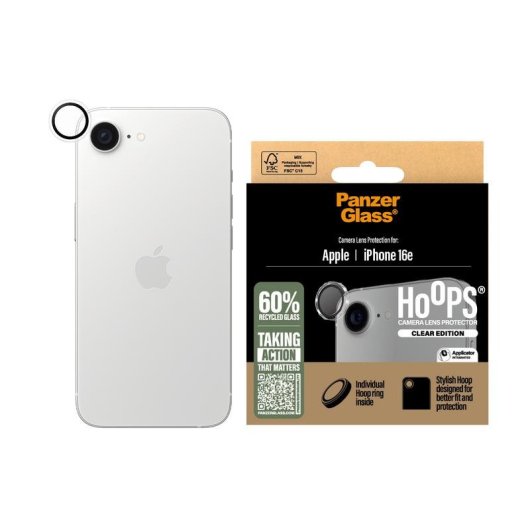 Kameraschutz PanzerGlass Hoops iPhone 16e 17e Transparent