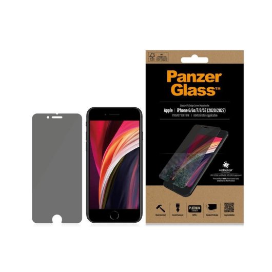 Displayschutz PanzerGlass iPhone SE Privacy Gehärtetes Glas