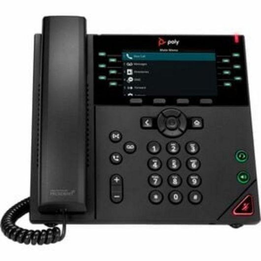 Telefone IP HP Poly VVX 450 12 linhas PoE ecrã cor