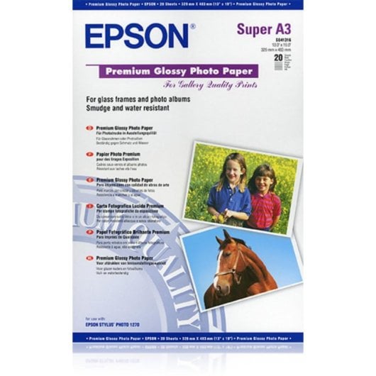 Fotopapier Epson Premium Glossy A3+ 250 g/m² 20 Blatt