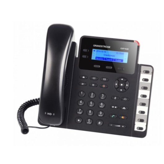 Téléphone Grandstream GXP1628 DECT Haut-parleur 500 contacts Noir