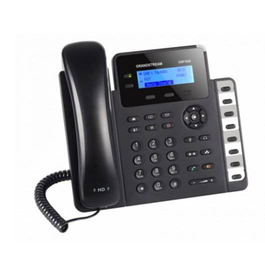 Téléphone Grandstream GXP1628 DECT Haut-parleur 500 contacts Noir