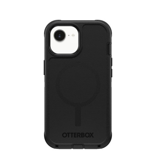 Funda per smartphone OtterBox Defender Series Cover Silicone Nera MagSafe per iPhone 17e/16e/15/14/13