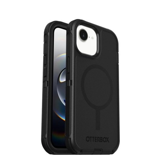 Funda per smartphone OtterBox Defender Series Cover Silicone Nera MagSafe per iPhone 17e/16e/15/14/13