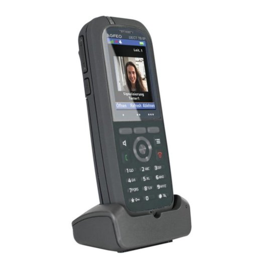Teléfono IP AGFEO DECT 78 IP Inalámbrico Gris con Pantalla TFT
