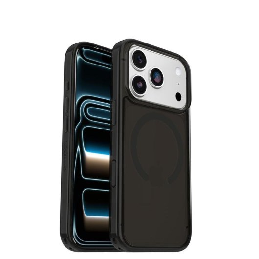 Funda für Handy OtterBox Symmetry Clear Cover Polycarbonat Schwarz Transparent für iPhone 17 Pro