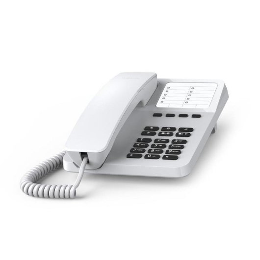 Teléfono analógico Gigaset DESK 400 Blanco con 10 entradas