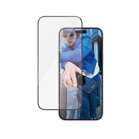 Protecteur d ecran PanzerGlass iPhone 16 Plus 15 Plus Ultra-Wide Fit