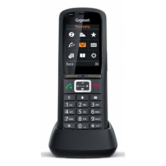 Telefon Gigaset R700H PRO DECT kabellos 500 Kontakte SMS Schwarz