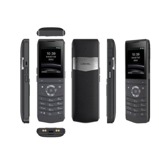 Teléfono IP Fanvil W611W V2 Negro Inalámbrico 4 Líneas LCD