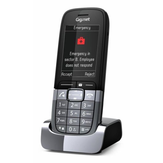 Telefono Gigaset SL850H Pro Wireless Bluetooth 500 Contatti Titanio