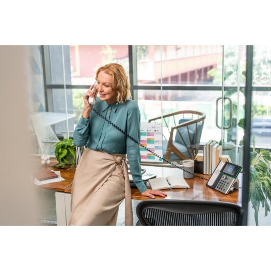 Telefone IP HP Poly Edge E550 5" IPS Bluetooth Wi-Fi PoE