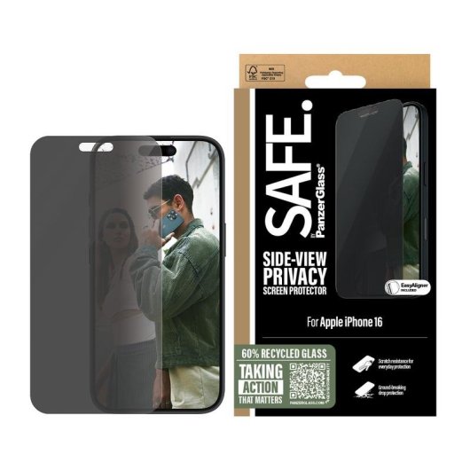 Protetor de Ecrã PanzerGlass iPhone 16 15 Ultra Largo Privacidade