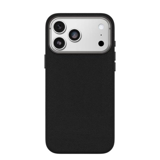 Funda para móvil OtterBox Symmetry Cactus Leather Cover case Piel de cactus Negra para iPhone 17 Pro Max