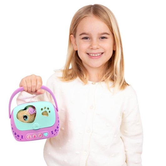 Cão de pelúcia interativo IMC Toys Baby Paws Just Born Puppy sonoro