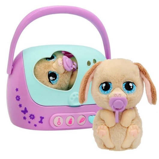 Cão de pelúcia interativo IMC Toys Baby Paws Just Born Puppy sonoro