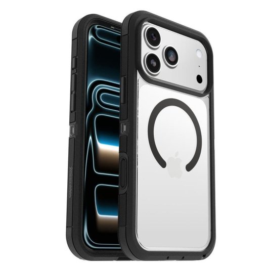Funda für Handy OtterBox Defender Pro XT Cover Polycarbonat Schwarz Transparent für iPhone 17 Pro Max