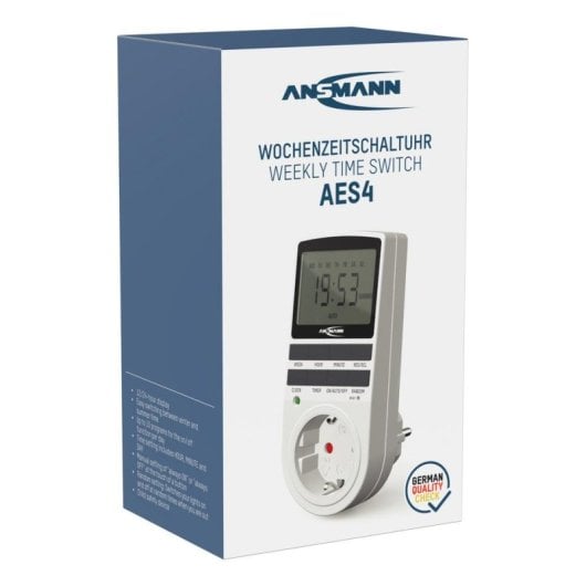 Programador Ansmann 1260-0006 Branco Digital LCD 3680W IP20
