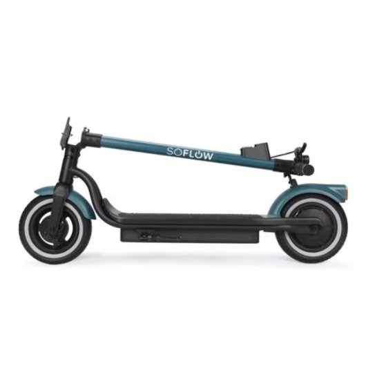 Patinete électrique SoFlow SO2 Air Max 500W Autonomie 80km Roues 254mm Noir Bleu Gris