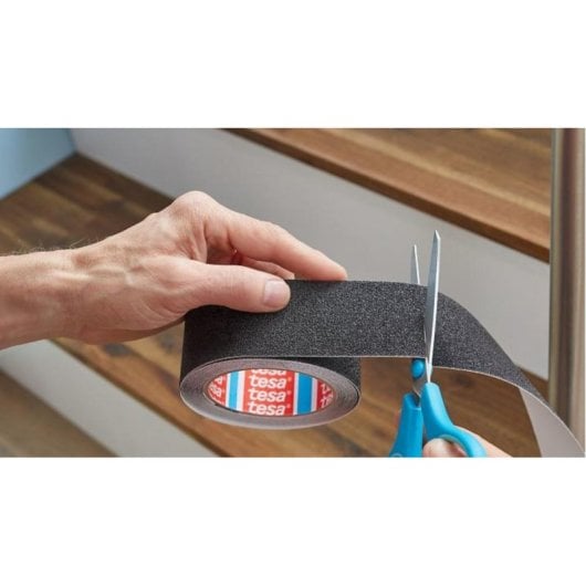Cinta antideslizante para baño Tesa 55587-02 Adultos Negro 25 mm