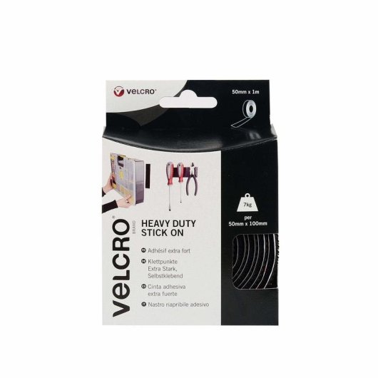 Cinta de Velcro Velcro VEL-EC60241 Negro 50 mm 1 m
