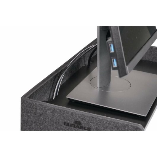 Durable 508158 Soporte Monitor Independiente para Mesa Máx 10 kg Altura Ajustable