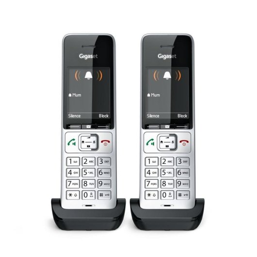 Telefon Gigaset COMFORT 500HX duo DECT analog Lautsprecher 200 Kontakte