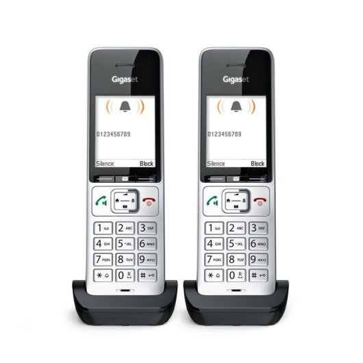 Telefon Gigaset COMFORT 500HX duo DECT analog Lautsprecher 200 Kontakte