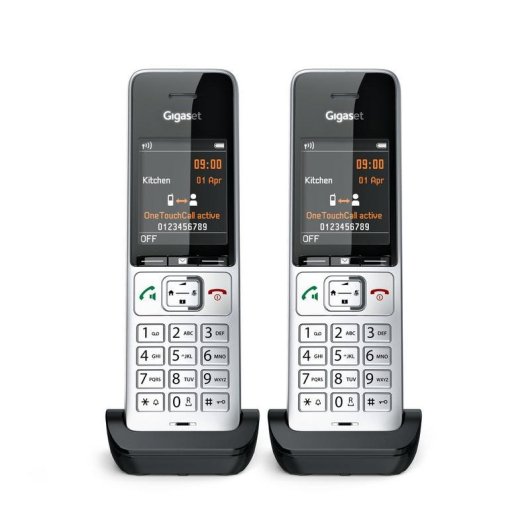 Telefon Gigaset COMFORT 500HX duo DECT analog Lautsprecher 200 Kontakte