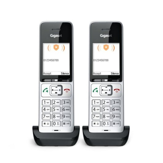 Telefon Gigaset COMFORT 500HX duo DECT analog Lautsprecher 200 Kontakte