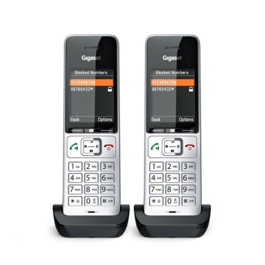 Telefon Gigaset COMFORT 500HX duo DECT analog Lautsprecher 200 Kontakte