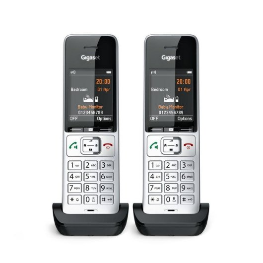 Telefon Gigaset COMFORT 500HX duo DECT analog Lautsprecher 200 Kontakte