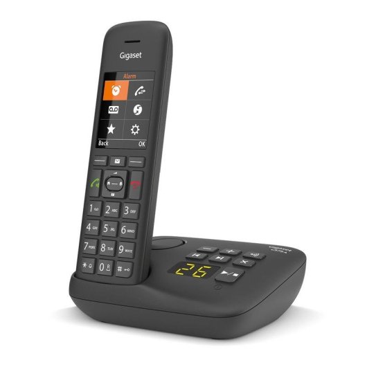 Telefon Gigaset C575A DECT Schnurlos Freisprechen 200 Kontakte Schwarz