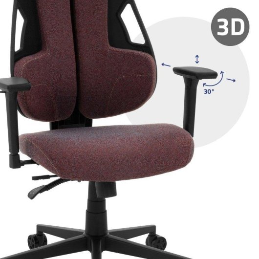 Silla Gaming Ergonómica ML Design Rojo con Reposacabezas y Reposabrazos