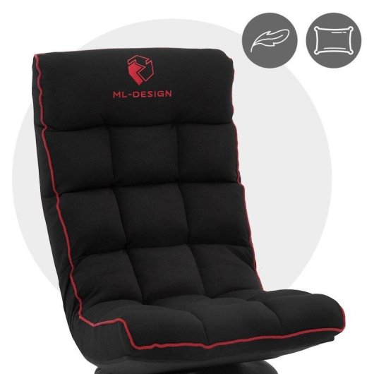 Silla de suelo gaming ML Design Giratoria 360° Ajustable Ergonómica