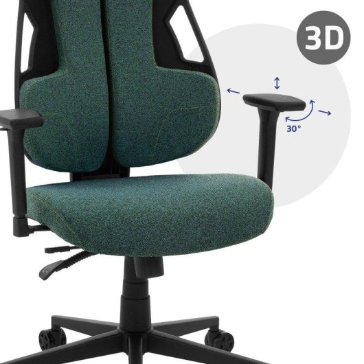 Silla Gaming Ergonómica ML Design Verde con Reposacabezas y Reposabrazos