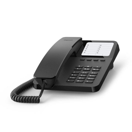 Telefone Gigaset DESK 400 Preto 10 entradas compacto com fio