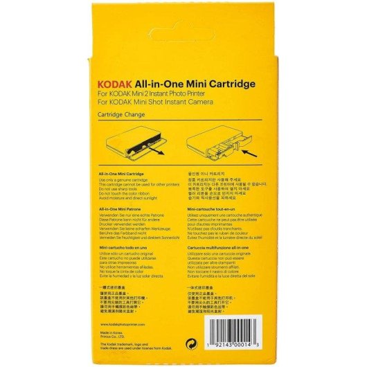 Fotopapier Kodak ICRG230 30 Blatt 5,3 x 8,6 cm mit Kartusche