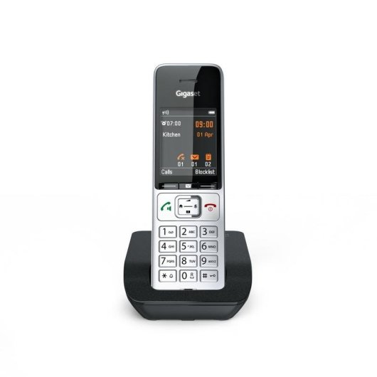 Telephone Gigaset COMFORT 500 DECT Sans Fil Haut-parleur Noir Argent