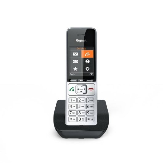 Telephone Gigaset COMFORT 500 DECT Sans Fil Haut-parleur Noir Argent
