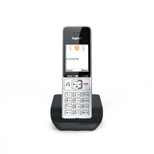 Telephone Gigaset COMFORT 500 DECT Sans Fil Haut-parleur Noir Argent
