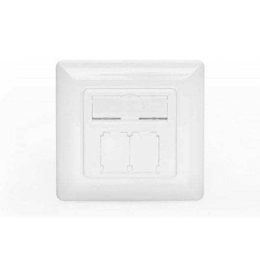 Frontplatte Digitus DN-93617 Keystone weiß schraubenlos 80x80 mm