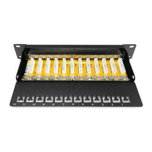 Patchpanel Digitus CAT 6 Klasse E Geschirmt 12 Ports 1U