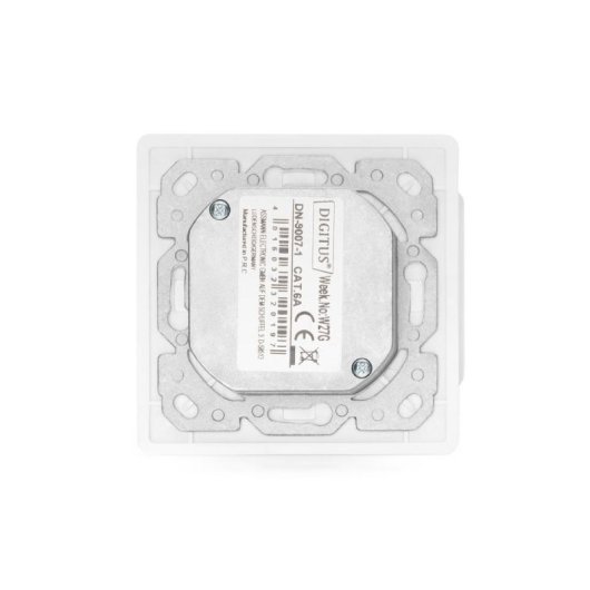 Digitus Netzwerkdose CAT 6A EA Unterputz 2x RJ-45 geschirmt weiß Hochgeschwindigkeit